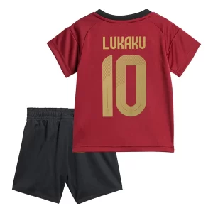 Kids België EK 2024 Voetbalshirts 2024/25 Romelu Lukaku #10 Thuisshirt Korte Mouw (+ Korte broeken)