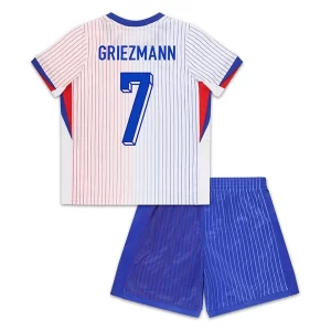 Kids Frankrijk EK 2024 Voetbalshirts 2024/25 Antoine Griezmann #7 Uitshirt Korte Mouw (+ Korte broeken)