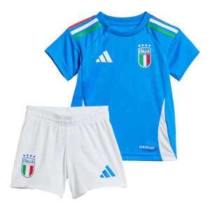 Kids Italië EK 2024 Voetbalshirts 2024/25 Thuisshirt Korte Mouw (+ Korte broeken)