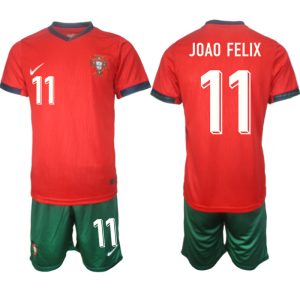 Portugal EK 2024 Voetbalshirts 2024/25 Joao Felix #11 Thuisshirt Korte Mouw (+ Korte broeken)