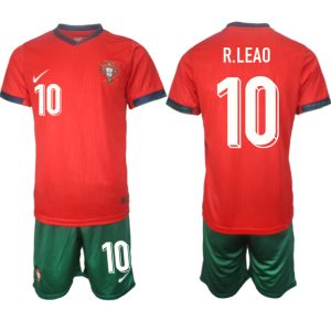 Portugal EK 2024 Voetbalshirts 2024/25 Rafael Leao #10 Thuisshirt Korte Mouw (+ Korte broeken)