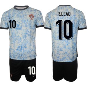 Portugal EK 2024 Voetbalshirts 2024/25 Rafael Leao #10 Uitshirt Korte Mouw (+ Korte broeken)