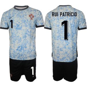 Portugal EK 2024 Voetbalshirts 2024/25 Rui Patricio #1 Uitshirt Korte Mouw (+ Korte broeken)