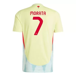 Spanje EK 2024 Voetbalshirts 2024/25 Alvaro Morata #7 Uitshirt Korte Mouw Online Kopen