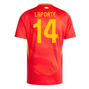 Spanje EK 2024 Voetbalshirts 2024/25 Aymeric Laporte #14 Thuisshirt Korte Mouw Online Kopen