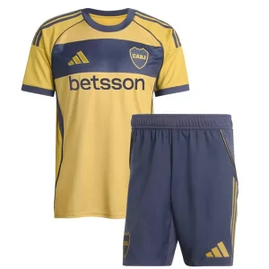 Boca Juniors 2025-26 Kinder Uittenue met Korte Mouwen en Broekje