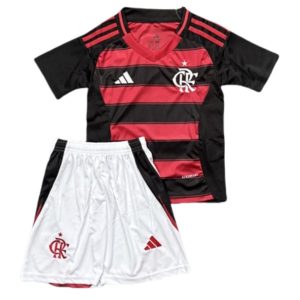 CR Flamengo 2025-26 Kinder Thuistenue met Korte Mouwen en Broekje