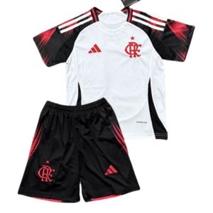 CR Flamengo 2025-26 Kinder Uittenue met Korte Mouwen en Broekje