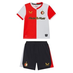 Feyenoord 2025-26 Kinder Thuistenue met Korte Mouwen en Broekje