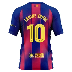Nieuwe Barcelona Lamine Yamal #10 Thuisshirt 2025-26 Voetbalshirts Korte Mouw Kopen