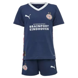 PSV Eindhoven 2025-26 Kinder Uittenue met Korte Mouwen en Broekje
