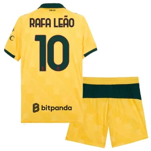 AC Milan Kinderen Derde Tenue 2025/26 Rafael Leão 10 Korte Mouwen en Broekje