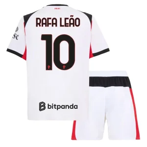AC Milan Kinderen Uittenue 2025/26 Rafael Leão 10 Korte Mouwen en Broekje