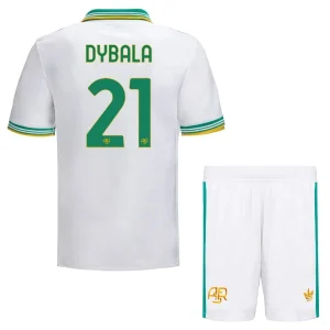 AS Roma Kinderen Derde Tenue 2025/26 Paulo Dybala 21 Korte Mouwen en Broekje
