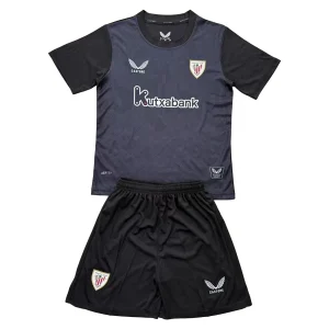 Athletic Bilbao Kinderen Keepers Thuisshirt 2025/26 Zwart Korte Mouwen en Broekje
