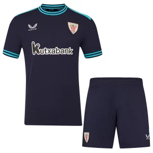 Athletic Bilbao Kinderen Uittenue 2025/26 Korte Mouwen en Broekje
