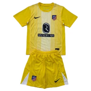 Atlético Madrid Kinderen Keepersshirt 2025/26 Geel Korte Mouwen en Broekje