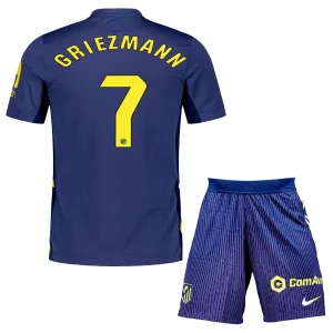 Atlético Madrid Kinderen Uittenue 2025/26 Antoine Griezmann 7 Korte Mouwen en Broekje