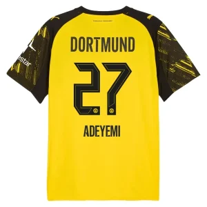 Borussia Dortmund Heren Thuisshirt 2025/26 Karim Adeyemi 27 Korte Mouw