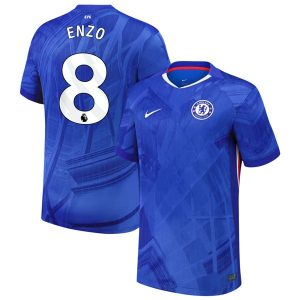 Chelsea FC Heren Thuisshirt 2025/26 Enzo Fernandez 8 Korte Mouw-1