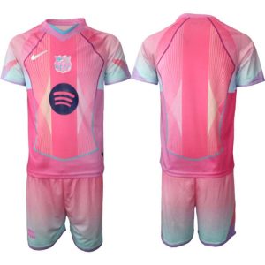 FC Barcelona Heren Speciale Editie Tenue 2025/26 Roze Korte Mouwen en Shorts