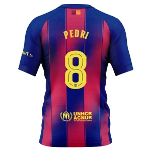 FC Barcelona Heren Thuisshirt 2025/26 Pedri 8 Korte Mouw