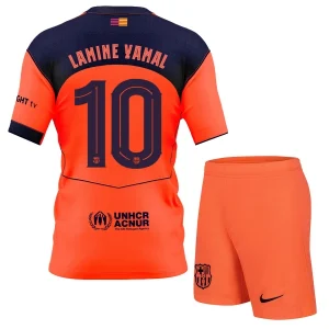 FC Barcelona Kinderen Derde Tenue 2025/26 Lamine Yamal 10 Korte Mouwen en Broekje