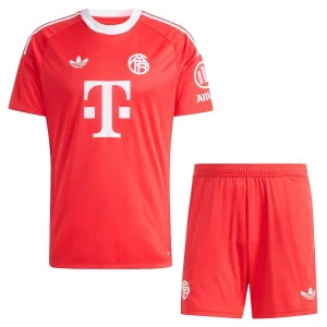 FC Bayern München Kinderen Keepersshirt 2025/26 Rood Korte Mouwen en Broekje