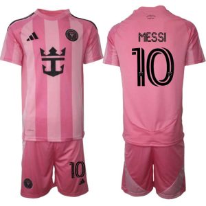 Inter Miami CF Heren Thuistenue 2025/26 Lionel Messi 10 Korte Mouwen en Shorts