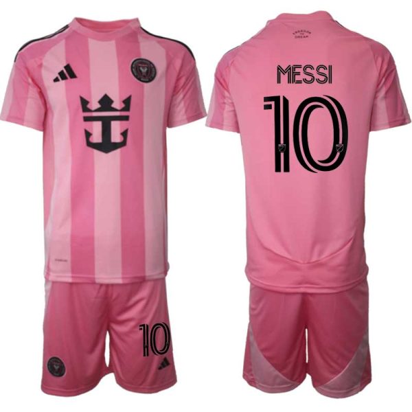 Inter Miami CF Heren Thuistenue 2025/26 Lionel Messi 10 Korte Mouwen en Shorts