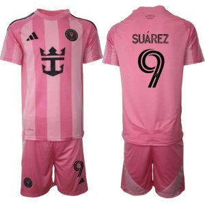 Inter Miami CF Heren Thuistenue 2025/26 Luis Suárez 9 Korte Mouwen en Shorts
