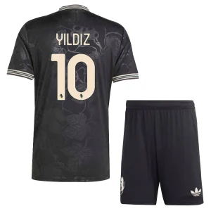Juventus Kinderen Derde Tenue 2025/26 Kenan Yıldız 10 Korte Mouwen en Broekje