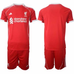 Liverpool Heren Thuistenue 2025/26 Korte Mouwen en Shorts