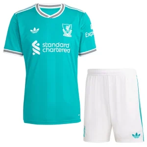 Liverpool Kinderen Derde Tenue 2025/26 Korte Mouwen en Broekje