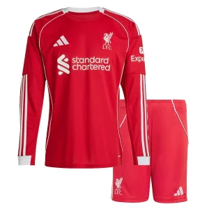 Liverpool Kinderen Thuistenue 2025/26 Lange Mouwen en Broekje
