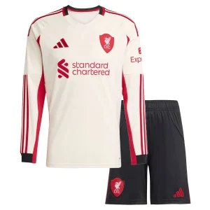 Liverpool Kinderen Uittenue 2025/26 Lange Mouwen en Broekje