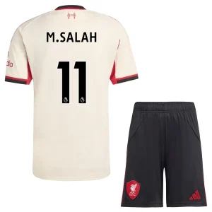 Liverpool Kinderen Uittenue 2025/26 Mohamed Salah 11 Korte Mouwen en Broekje