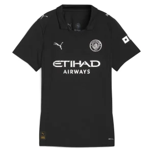 Manchester City Dames Uitshirt 2025/26 Korte Mouw