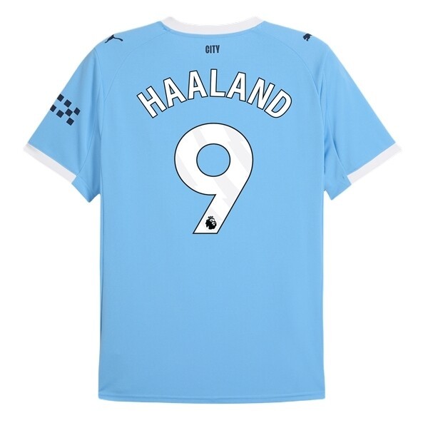 Manchester City Heren Thuisshirt 2025/26 Erling Haaland 9 Korte Mouw