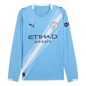 Manchester City Heren Thuisshirt 2025/26 Lange Mouwen