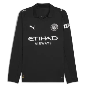 Manchester City Heren Uitshirt 2025/26 Lange Mouwen