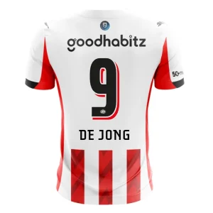 PSV Eindhoven Heren Thuisshirt 2025/26 Luuk de Jong 9 Korte Mouw