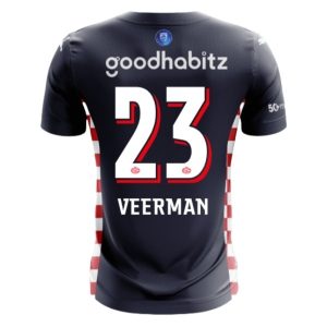 PSV Eindhoven Heren Uitshirt 2025/26 Joey Veerman 23 Korte Mouw