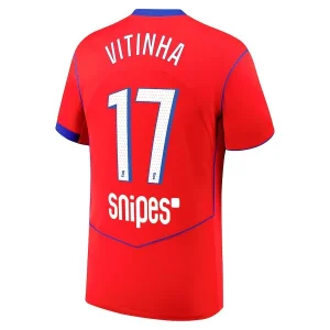 Paris Saint-Germain Heren Derde Shirt 2025/26 Vitinha 17 Korte Mouw