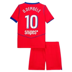 Paris Saint-Germain Kinderen Derde Tenue 2025/26 Ousmane Dembélé 10 Korte Mouwen en Broekje