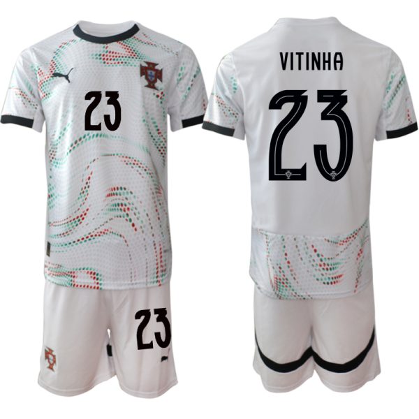 Portugal Heren Uittenue 2025/26 Vitinha 23 Korte Mouwen + Short