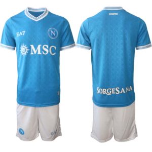 SSC Napoli Heren Thuistenue 2025/26 Korte Mouwen en Shorts