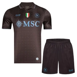 SSC Napoli Kinderen Derde Tenue 2025/26 Korte Mouwen en Broekje