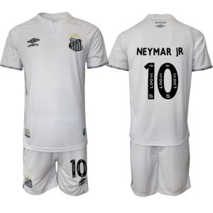 Santos FC Heren Thuistenue 2025/26 Neymar Jr. 10 Korte Mouwen en Shorts