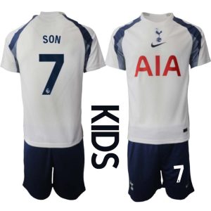 Tottenham Hotspur Kinderen Thuistenue 2025/26 Son Heung-Min 7 Korte Mouwen en Broekje